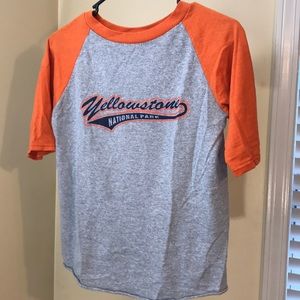 yellowstone national park baseball tee